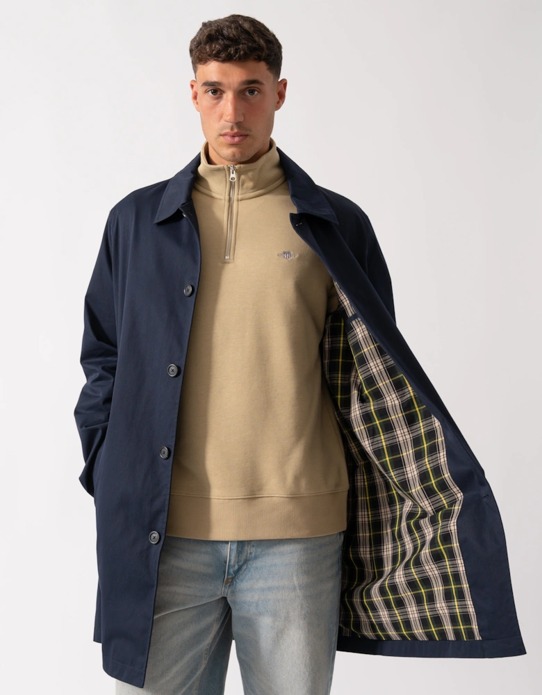 Mens Cotton Car Coat - 433 Evening Blue