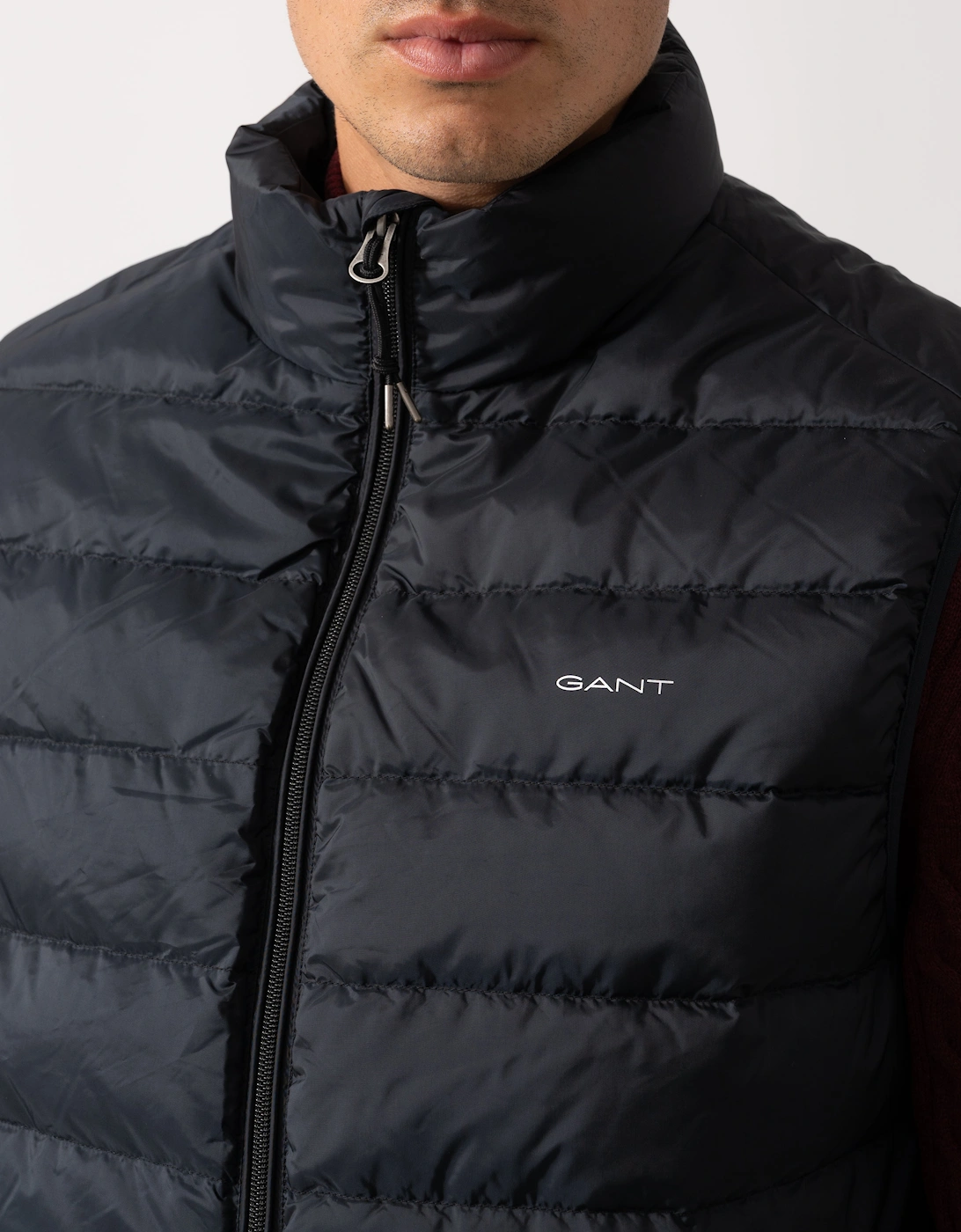 Mens Light Down Padded Gilet - 5 Black