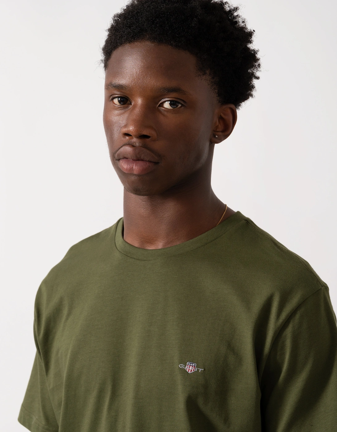 Mens Regular Fit Short Sleeve Shield Logo T-Shirt - 360 Country Green