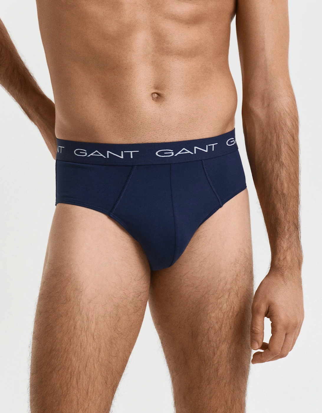 3-Pack Mens Logo Waistband Briefs - 410 Marine