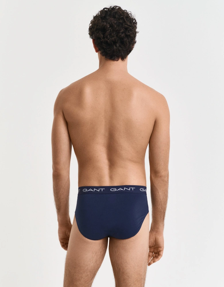 3-Pack Mens Logo Waistband Briefs - 410 Marine