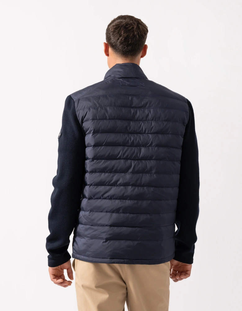 Mens Mixed Media Hybrid Jacket - 433 Evening Blue