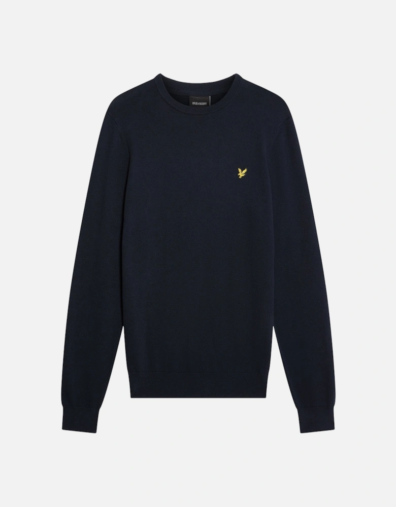 Lyle & Scott Cotton Crew Neck Mens Jumper - Z271 Dark Navy