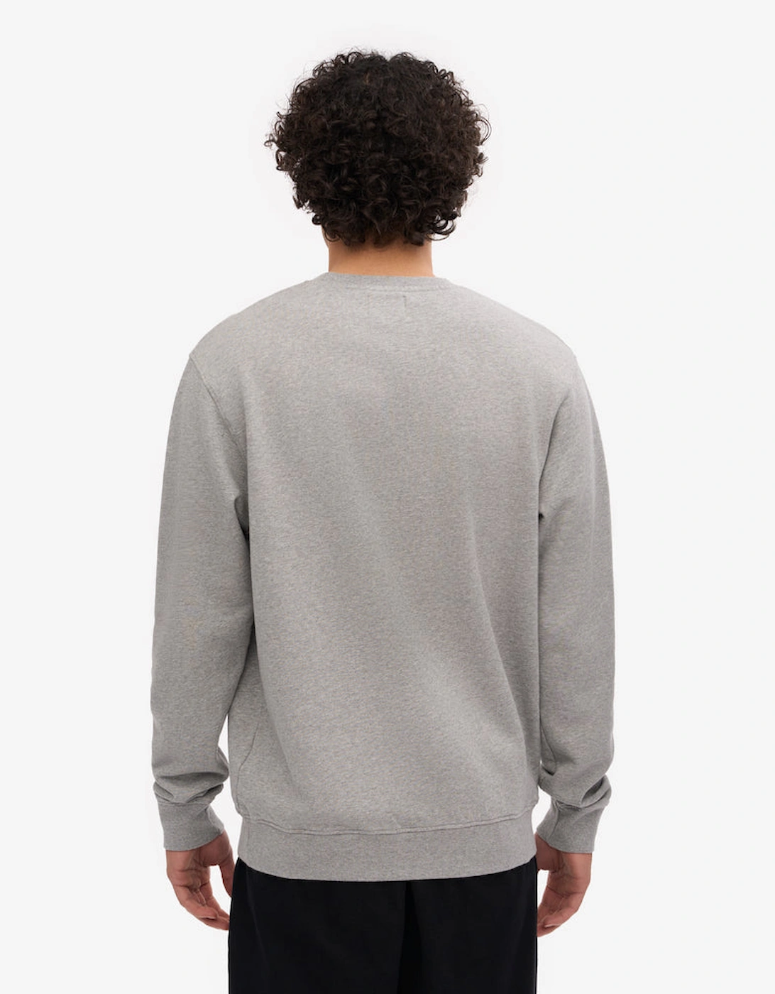Mens Classic Organic Crew Neck Sweatshirt - Heather Grey