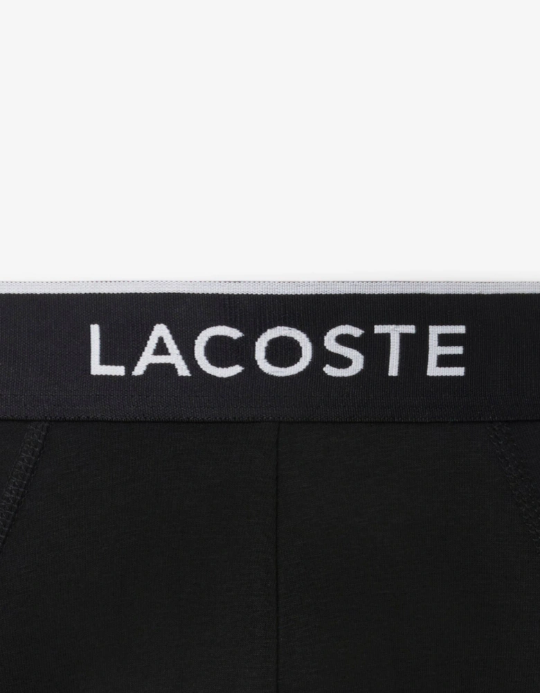 3-Pack Stretch Cotton Mens Briefs - Black/White-Silver Chine NUA