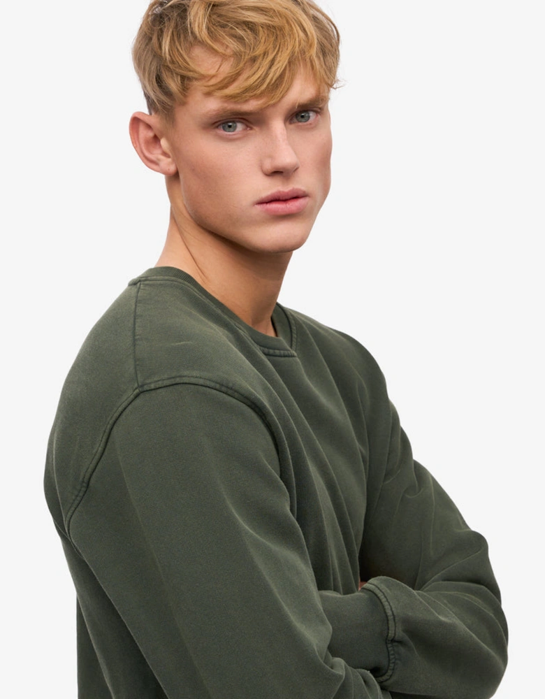 Mens Classic Organic Crew Neck Sweatshirt - Midnight Forest