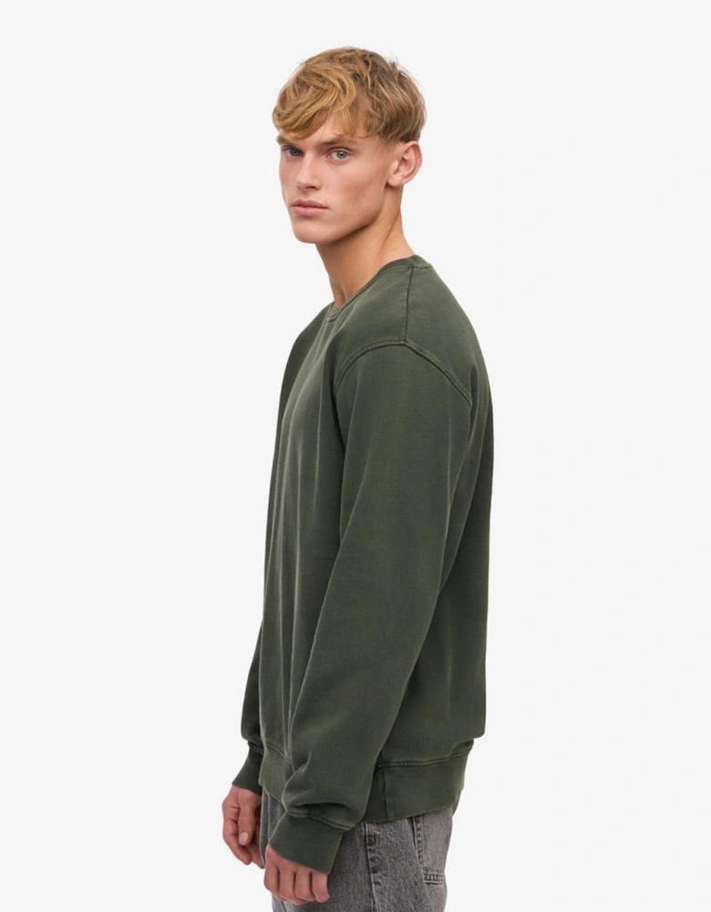 Mens Classic Organic Crew Neck Sweatshirt - Midnight Forest