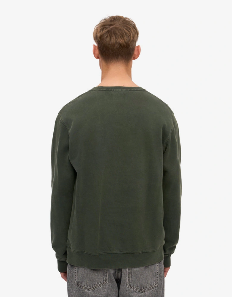 Mens Classic Organic Crew Neck Sweatshirt - Midnight Forest