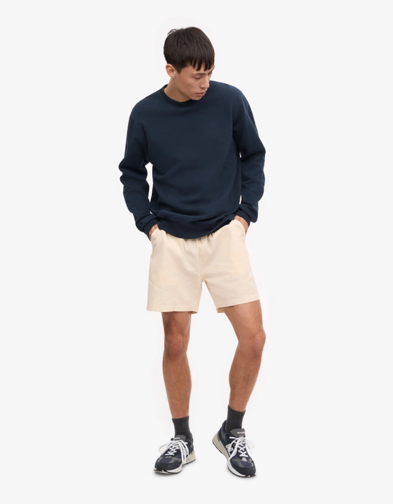 Mens Classic Organic Crew Neck Sweatshirt - Navy Blue