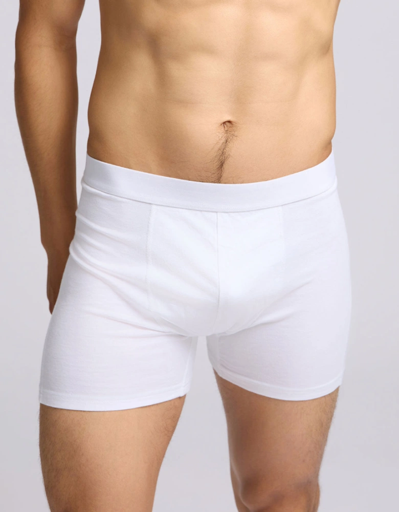 3 Pack Mens Organic Boxer Briefs - Optical White