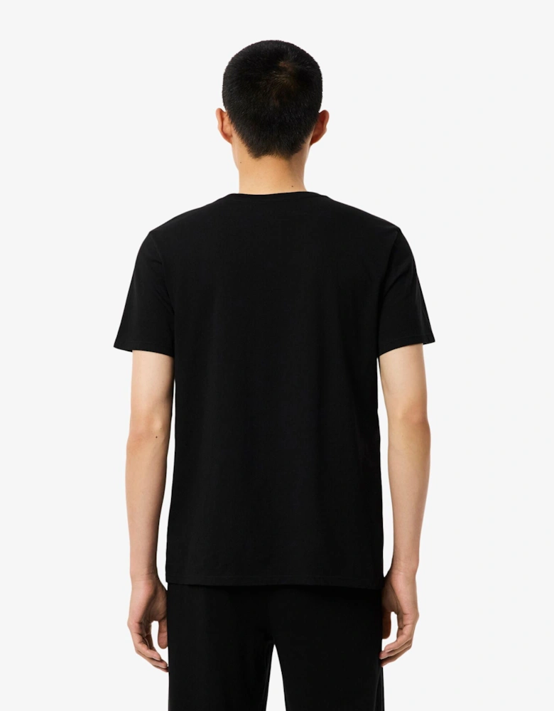 3-Pack Cotton Crew Neck Mens T-Shirts - Black 031