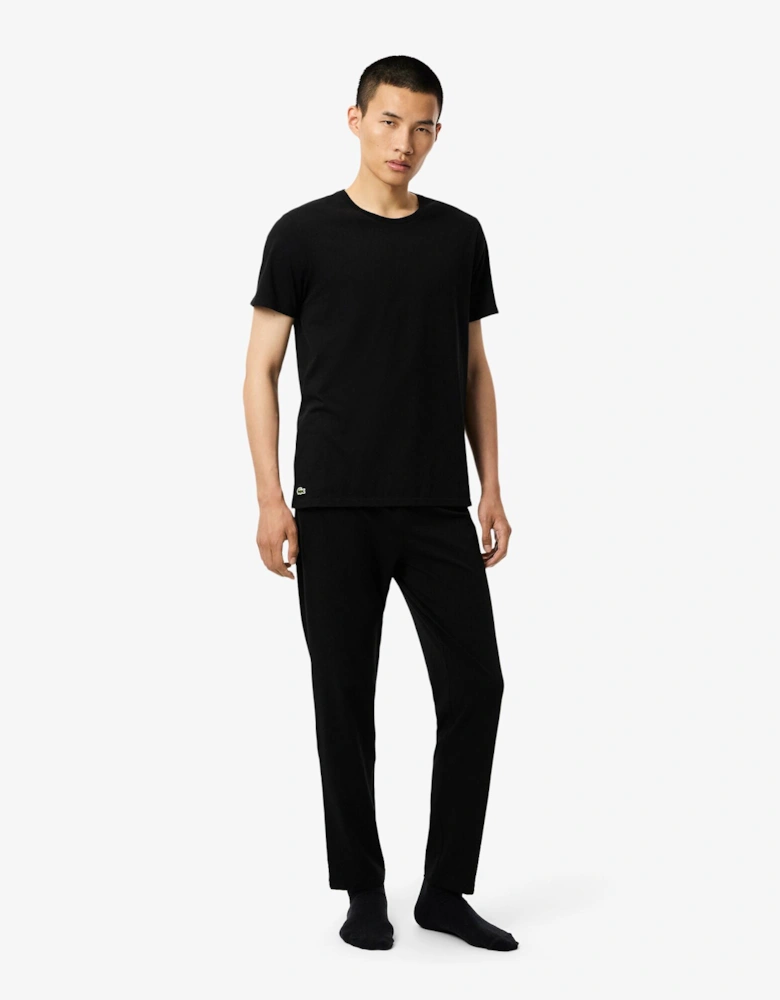 3-Pack Cotton Crew Neck Mens T-Shirts - Black 031