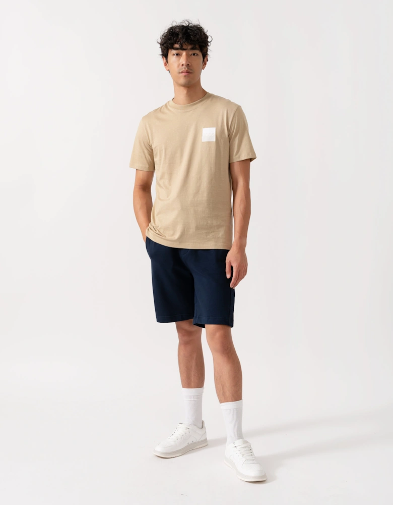 HUGO Dapusi Mens Logo Print T-Shirt - Medium Beige 269