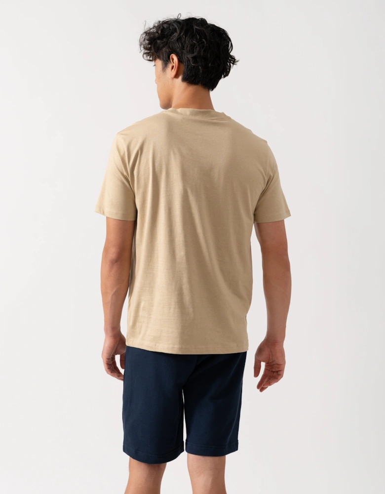 HUGO Dapusi Mens Logo Print T-Shirt - Medium Beige 269
