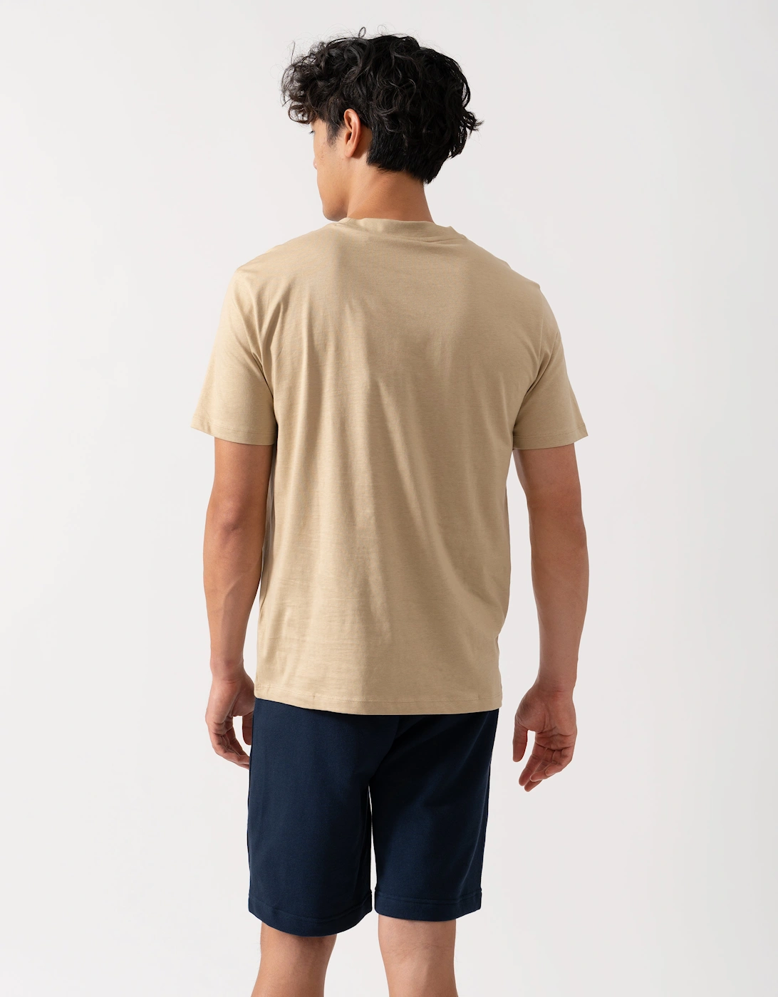 HUGO Dapusi Mens Logo Print T-Shirt - Medium Beige 269