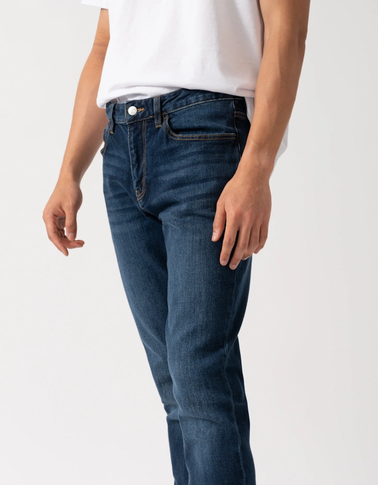 Mens 5 Pockets Jeans - Blue Denim MB001