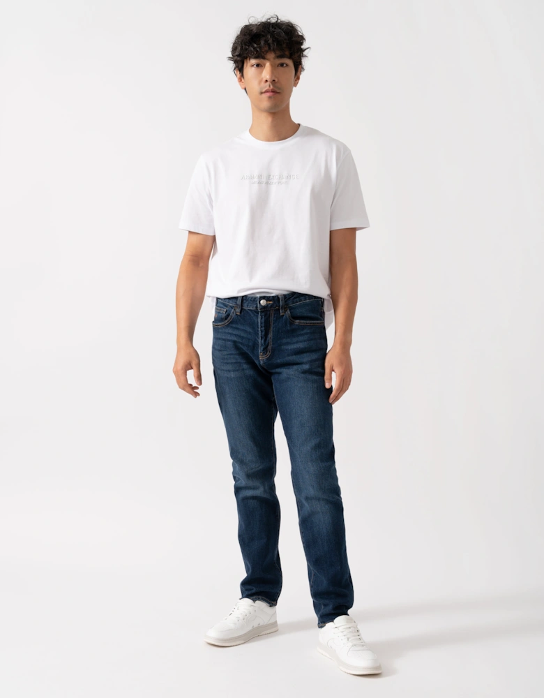 Mens 5 Pockets Jeans - Blue Denim MB001