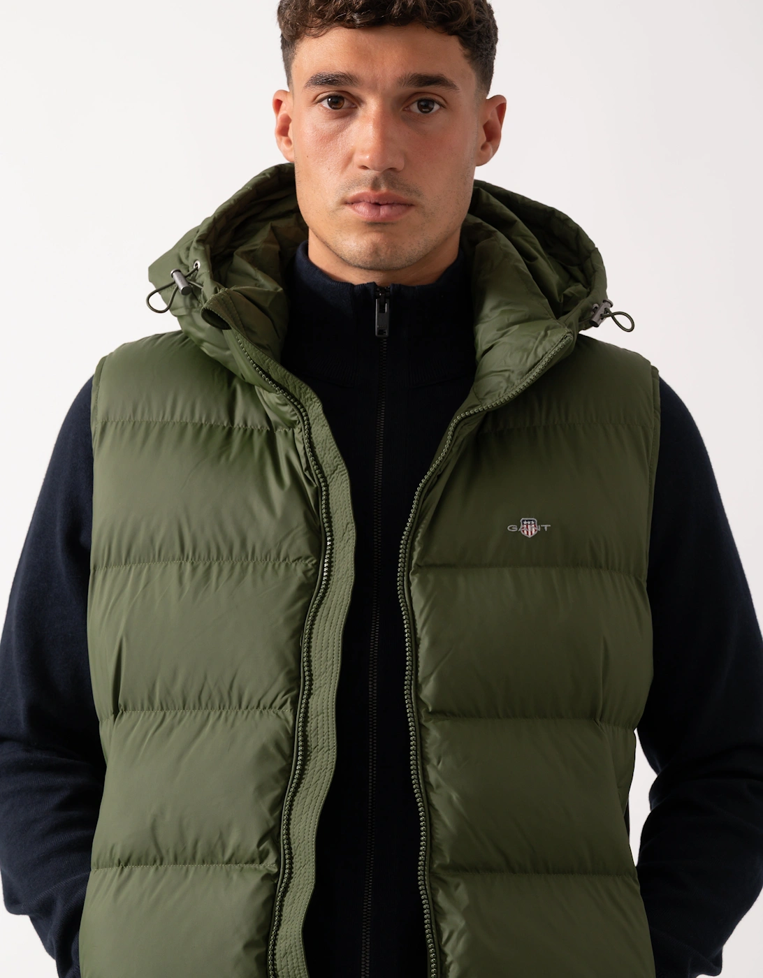 Mens Active Cloud Puffer Vest - 360 Country Green