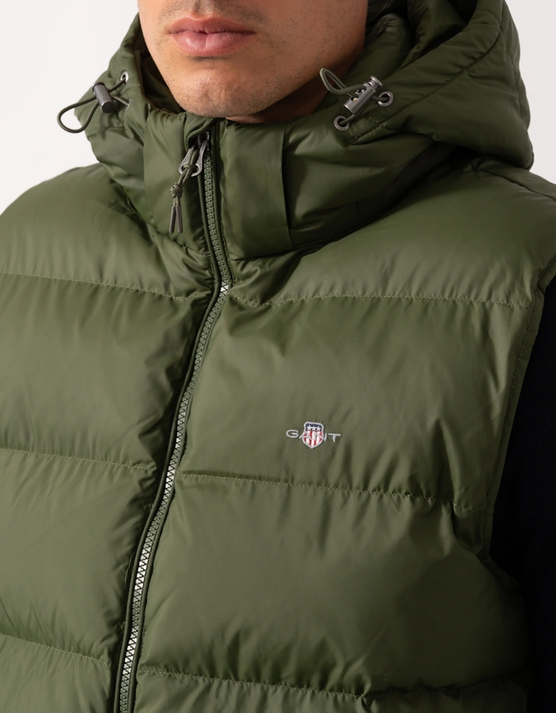 Mens Active Cloud Puffer Vest - 360 Country Green