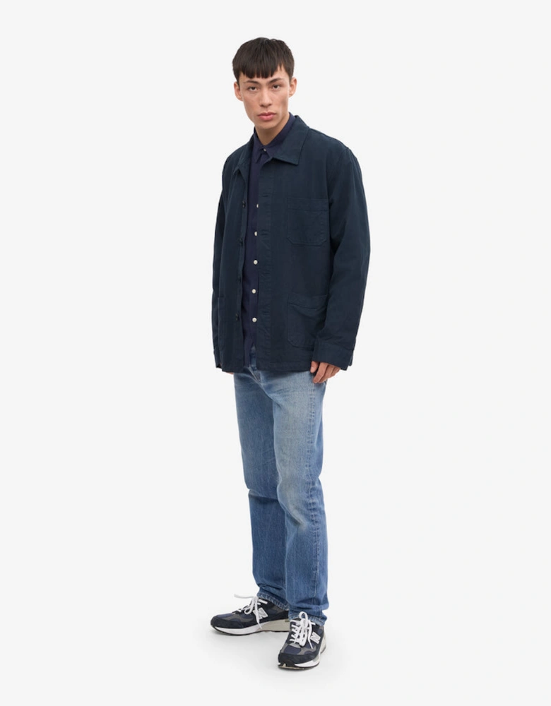 Mens Organic Workwear Jacket - Navy Blue