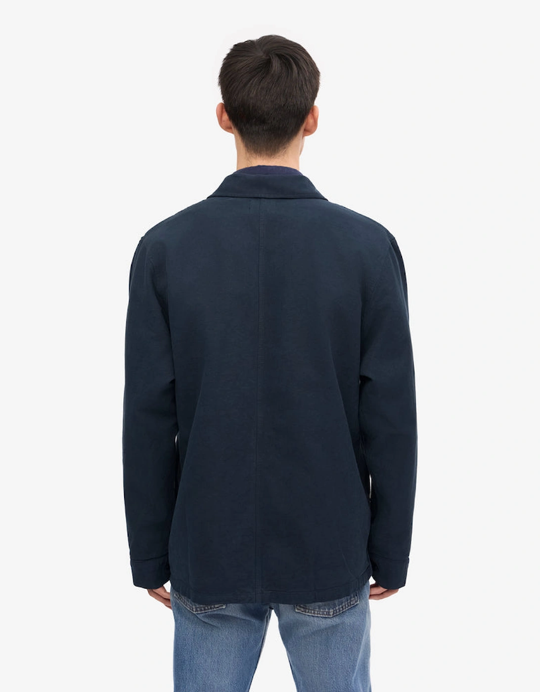 Mens Organic Workwear Jacket - Navy Blue