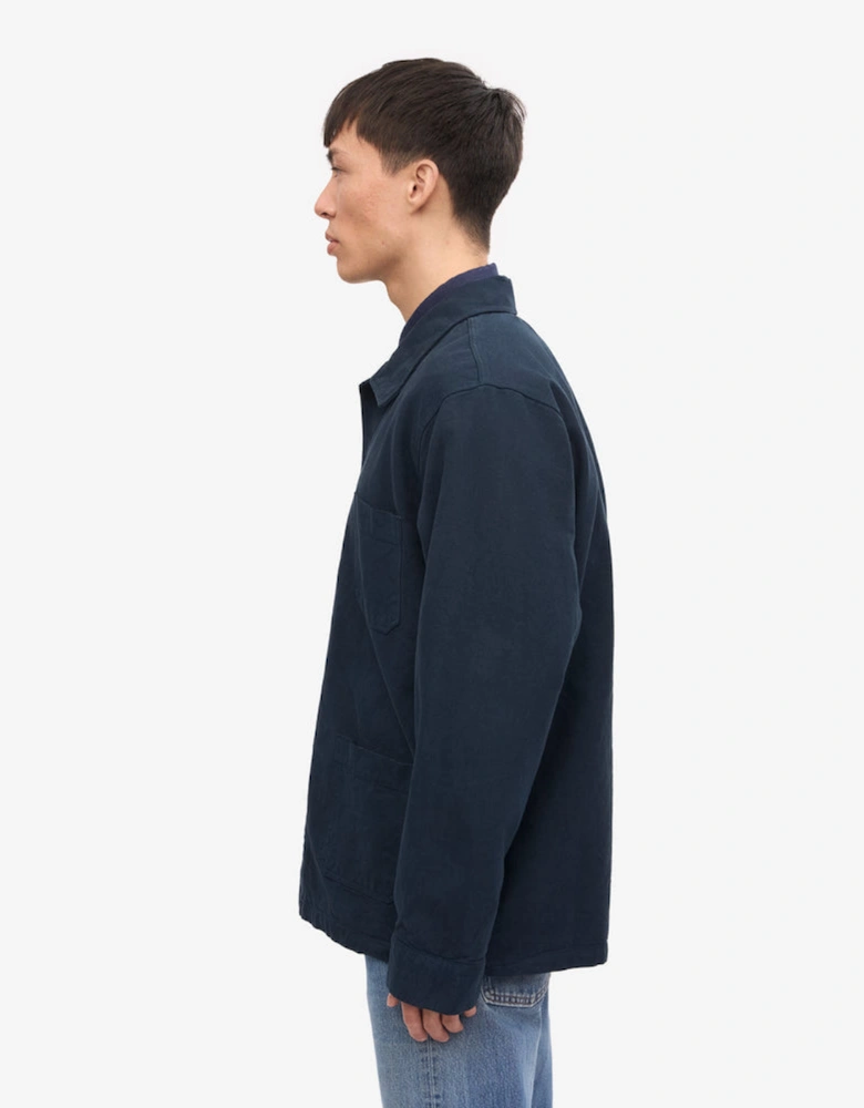 Mens Organic Workwear Jacket - Navy Blue