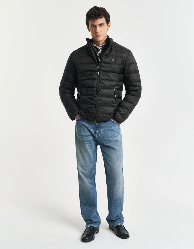 Mens Light Down Padded Jacket - 5 Black