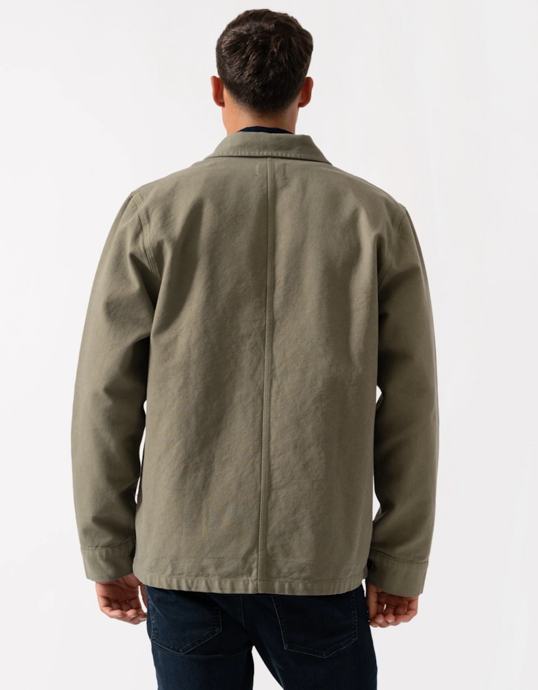 Mens Organic Workwear Jacket - Dusty Olive