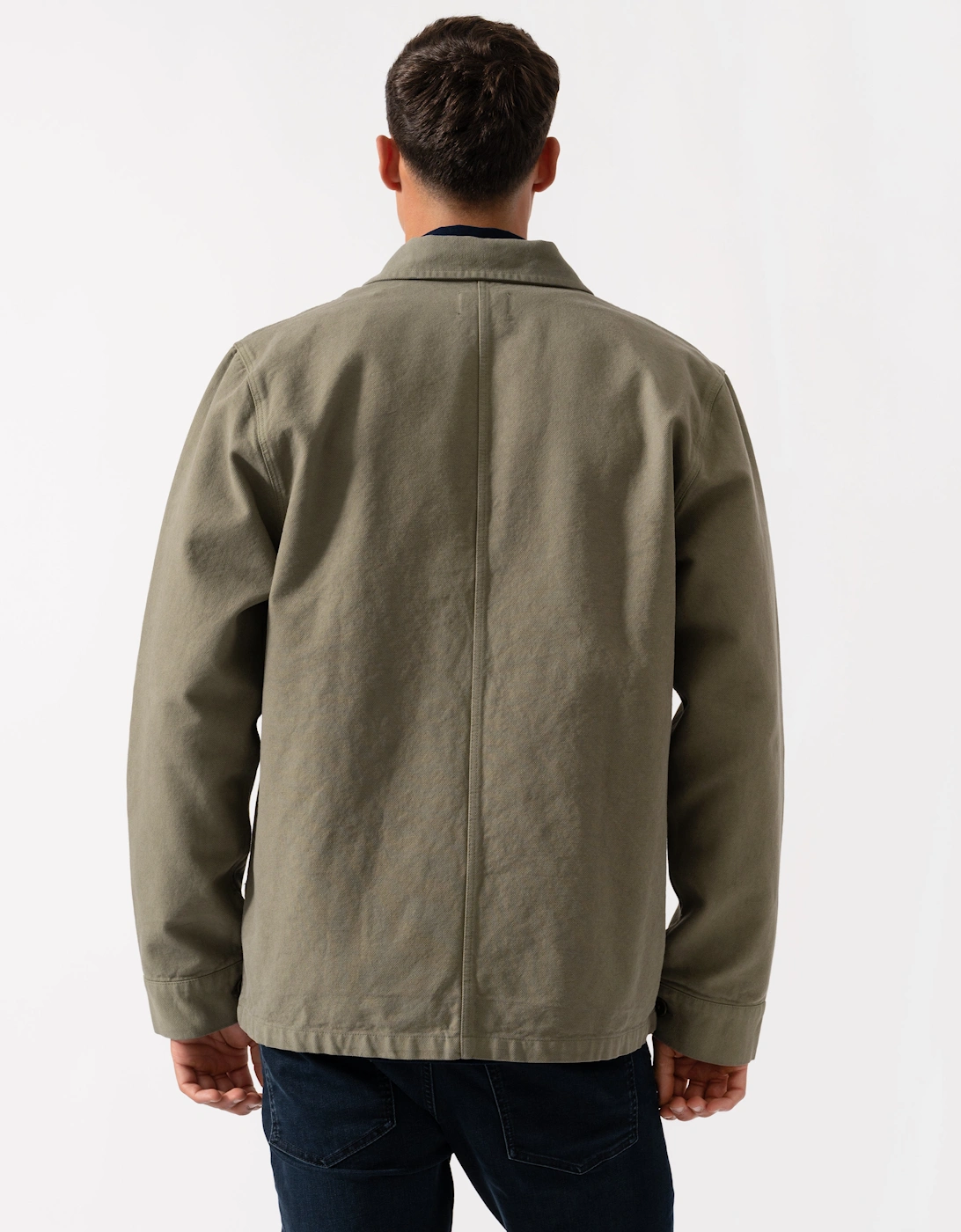 Mens Organic Workwear Jacket - Dusty Olive