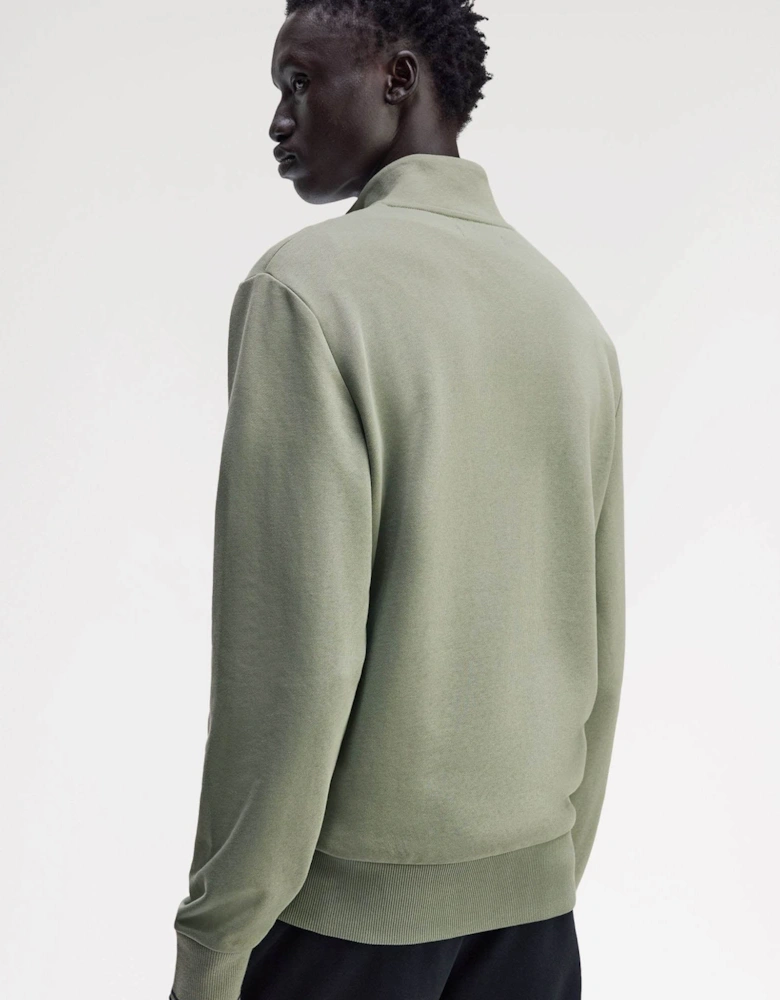 Mens Half Zip Sweatshirt - Bayleaf/Dark Airforce/Tennis Blue Z49