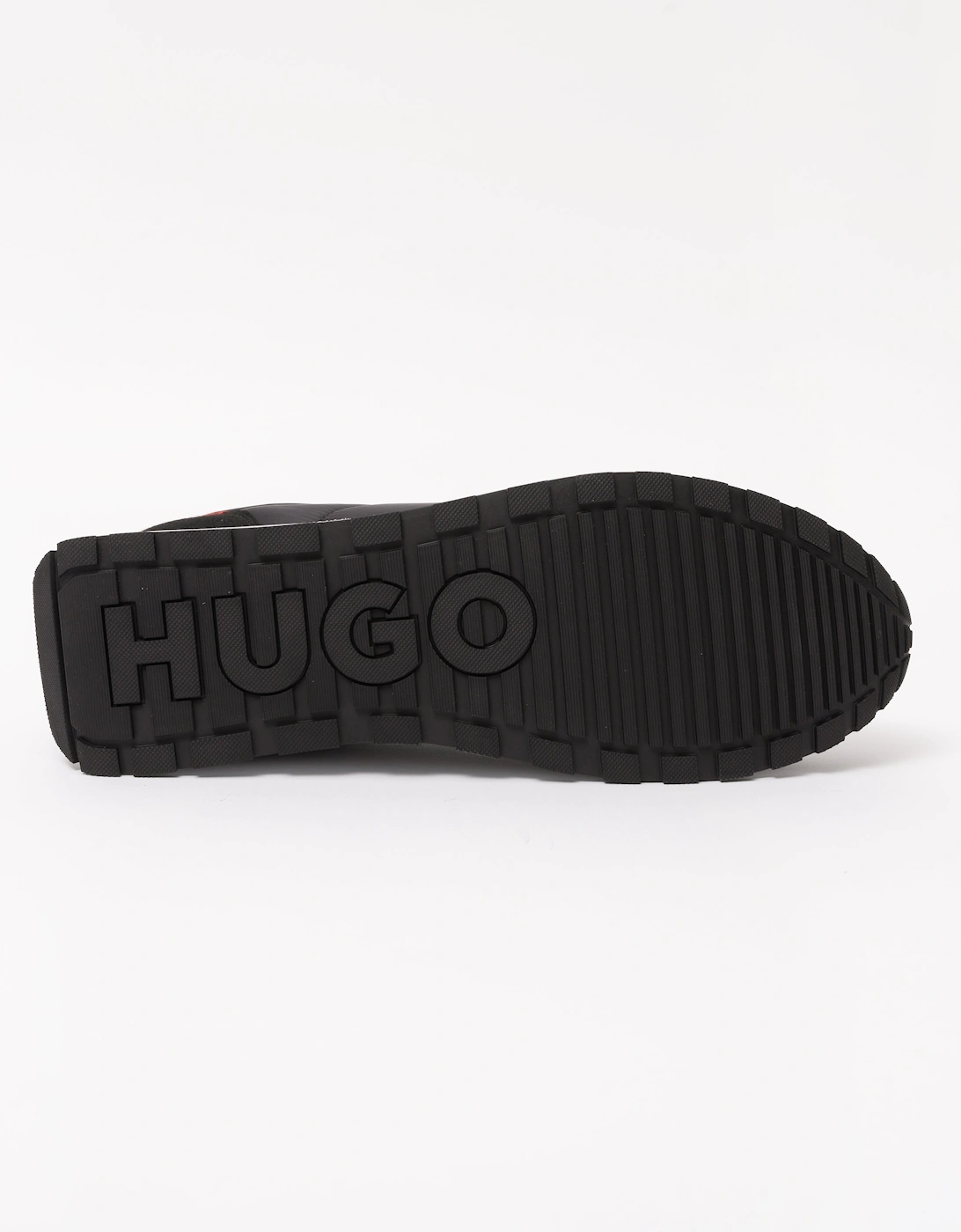 HUGO Icelin Runn Retro-Inspired Trainers with Faux Suede - Black 006