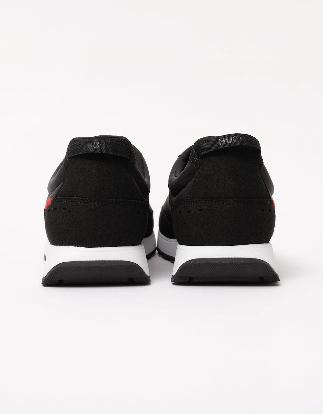 HUGO Icelin Runn Retro-Inspired Trainers with Faux Suede - Black 006