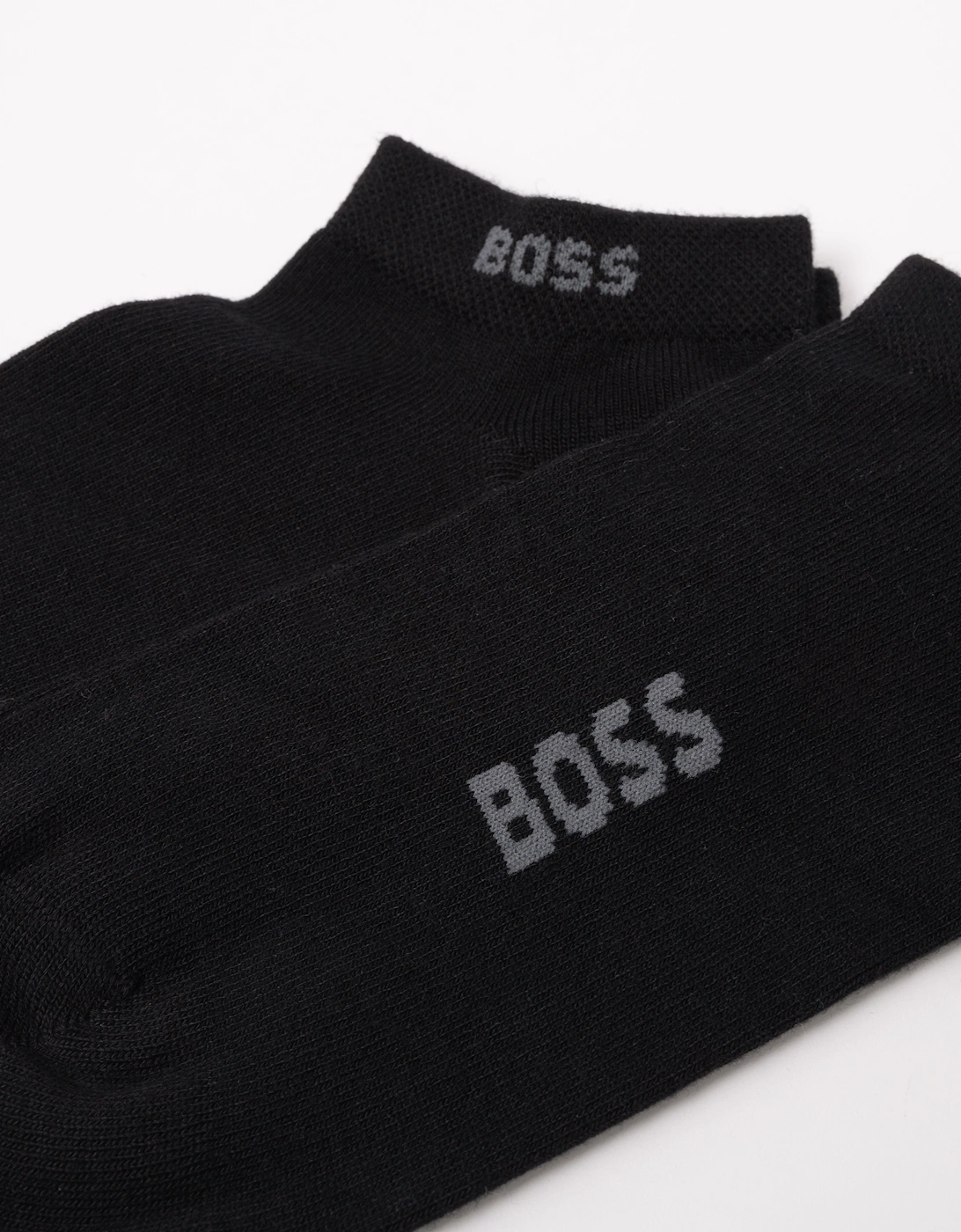 BOSS Orange Ankle Socks in a Bamboo-Viscose Blend - Black 001