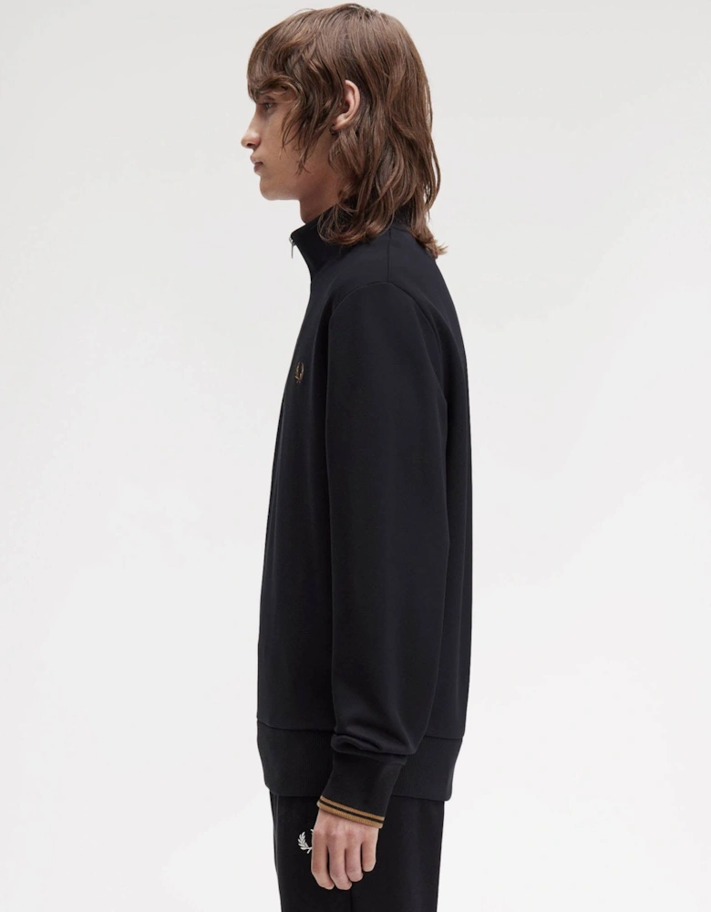 Mens Half Zip Sweatshirt - Black/Shaded Stone/Shaded Stone S77