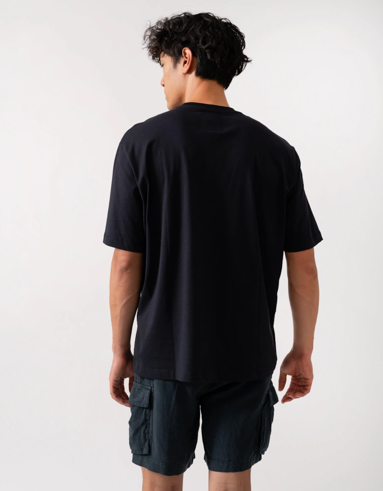 Mens Embroidered A|X Centre Logo T-Shirt - Deep Navy UB101