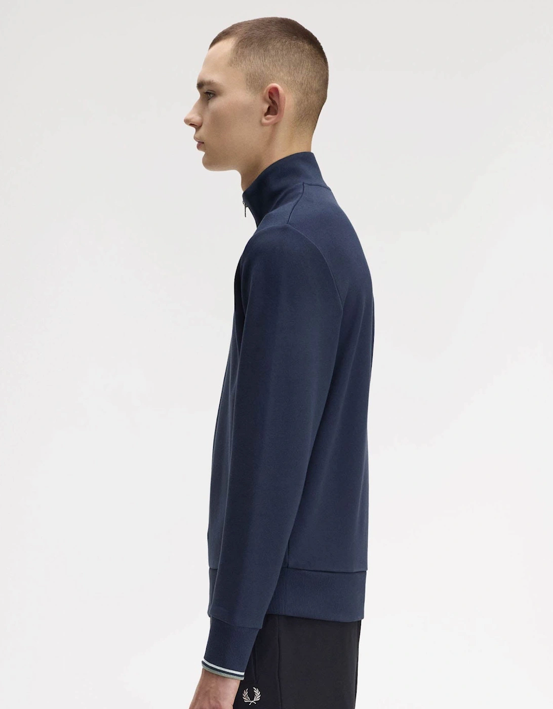 Mens Half Zip Sweatshirt - Dark Airforce/Light Ice/Bayleaf Z47