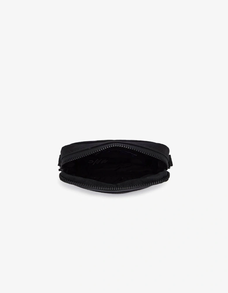 Nylon Badge Small Side Bag - Black 102