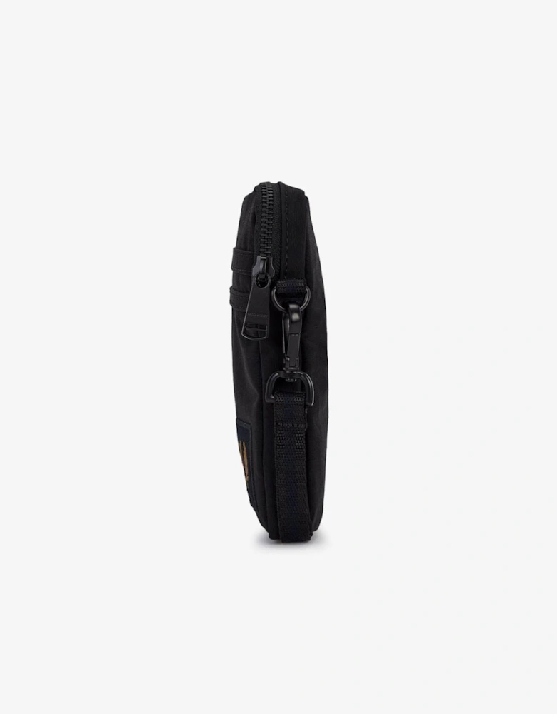 Nylon Badge Small Side Bag - Black 102
