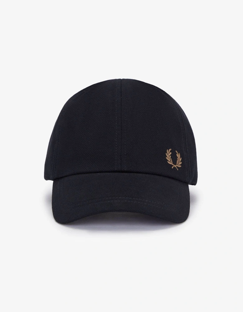 Classic Piqué Cap - Black/Shaded Stone S77