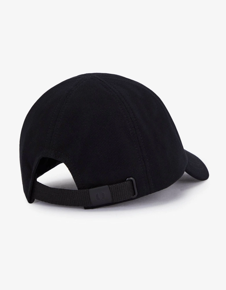Classic Piqué Cap - Black/Shaded Stone S77