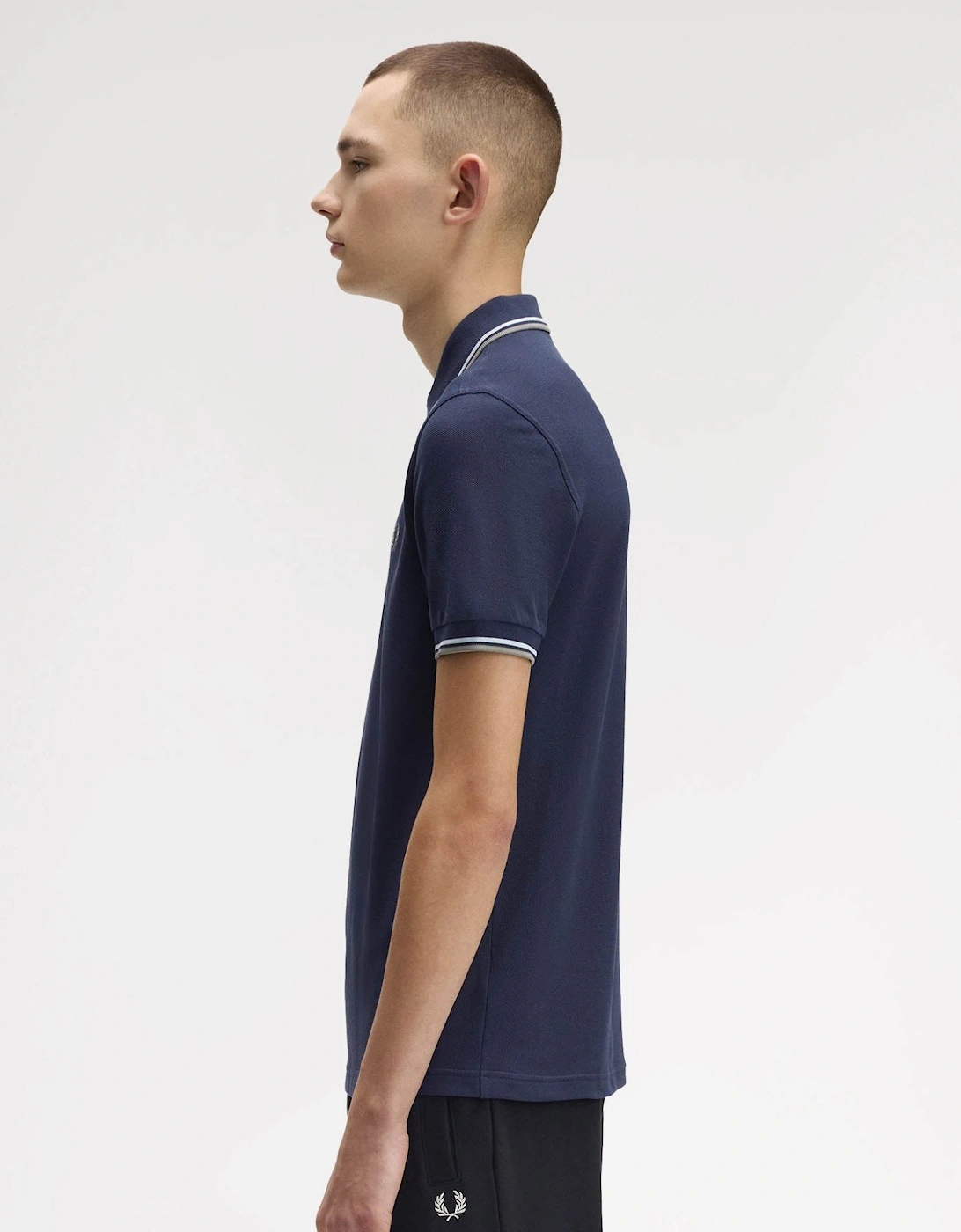 Mens Twin Tipped Signature Polo Shirt - Dark Airforce/Light Ice/Bayleaf Z47