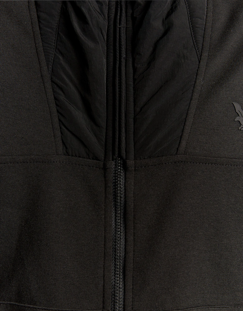 Lyle & Scott Panelled Hybrid Jacket - X002 Black Ice