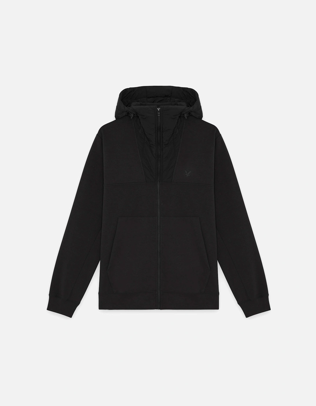 Lyle & Scott Panelled Hybrid Jacket - X002 Black Ice