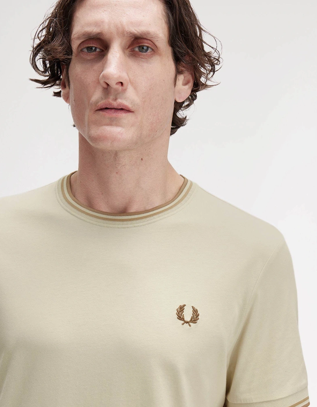 Mens Twin Tipped T-Shirt - Oatmeal/Warm Stone/Shaded Stone Z53