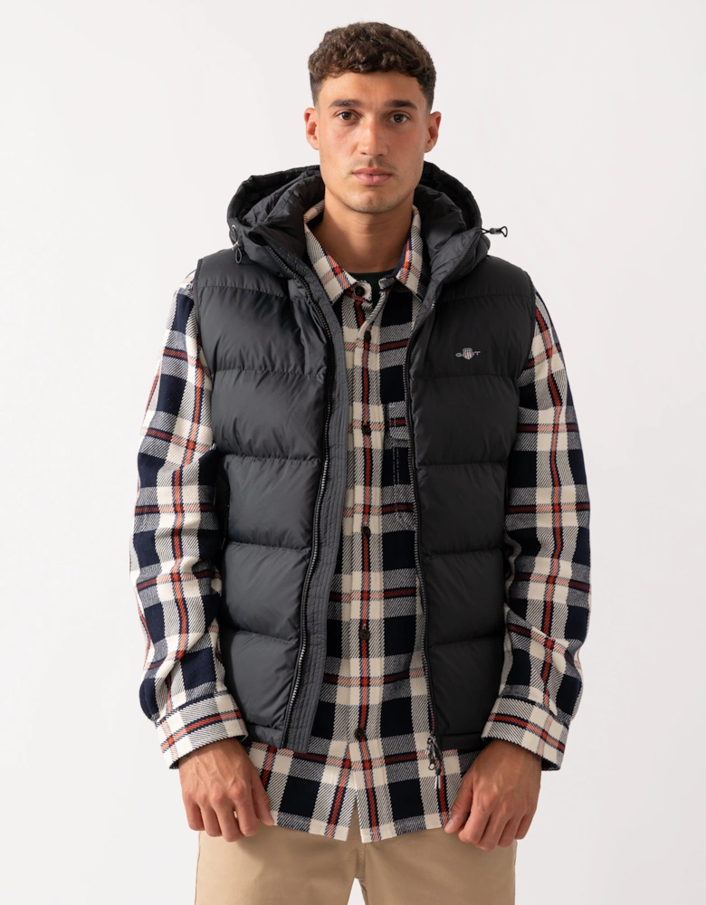 Mens Active Cloud Puffer Vest - 5 Black