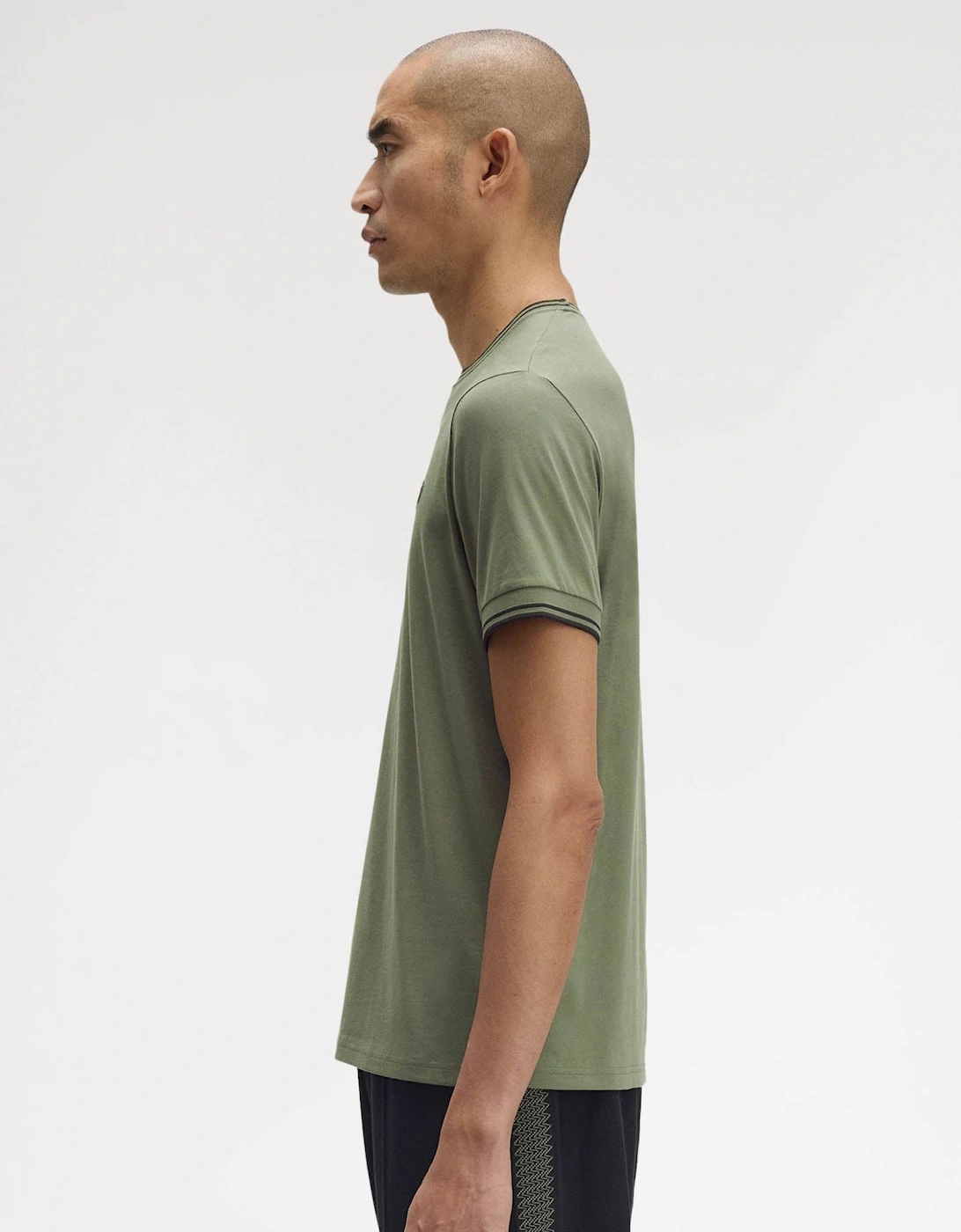 Mens Twin Tipped T-Shirt - Laurel Wreath Green/Black/Black Z50