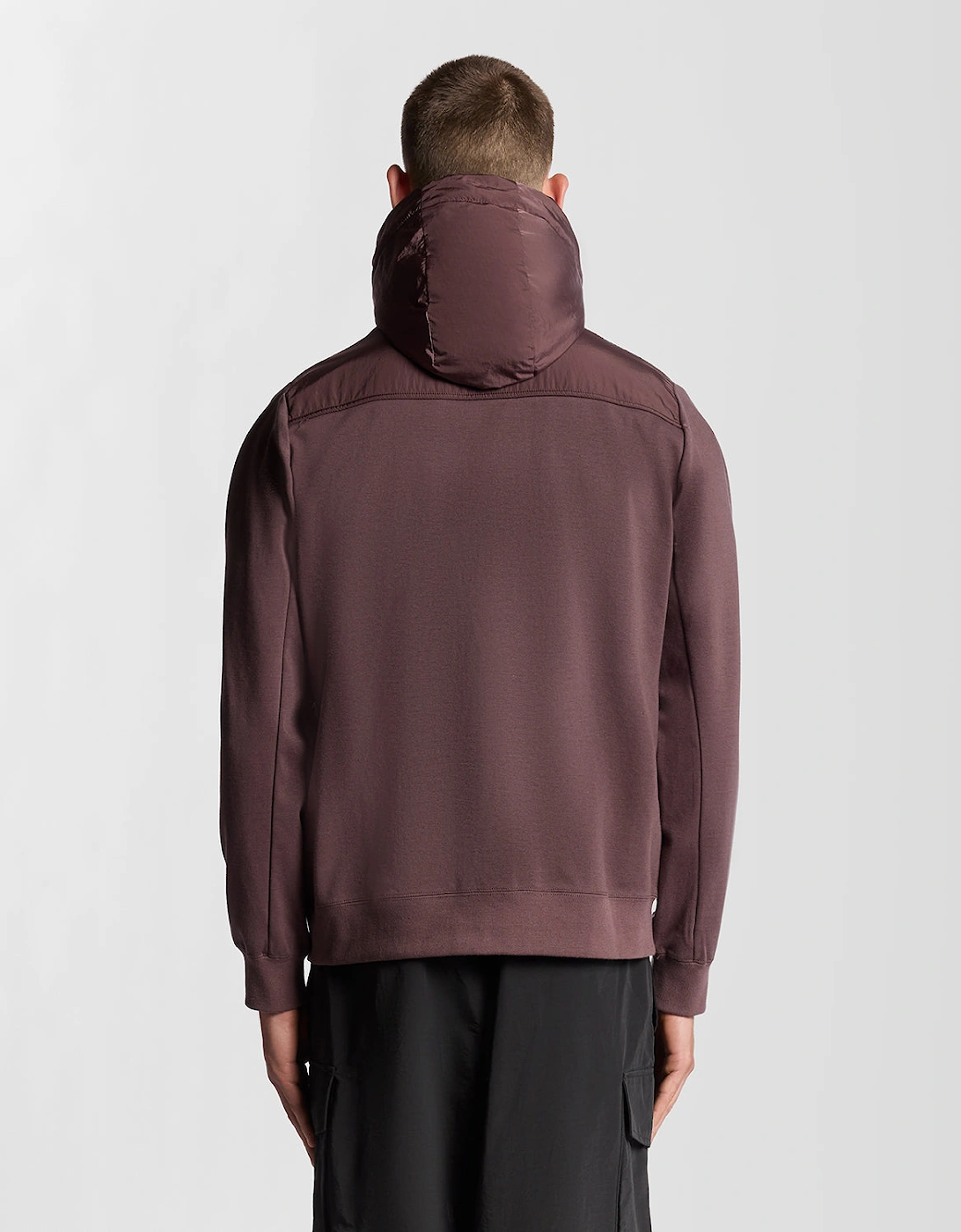 Lyle & Scott Panelled Hybrid Jacket - X863 Espresso