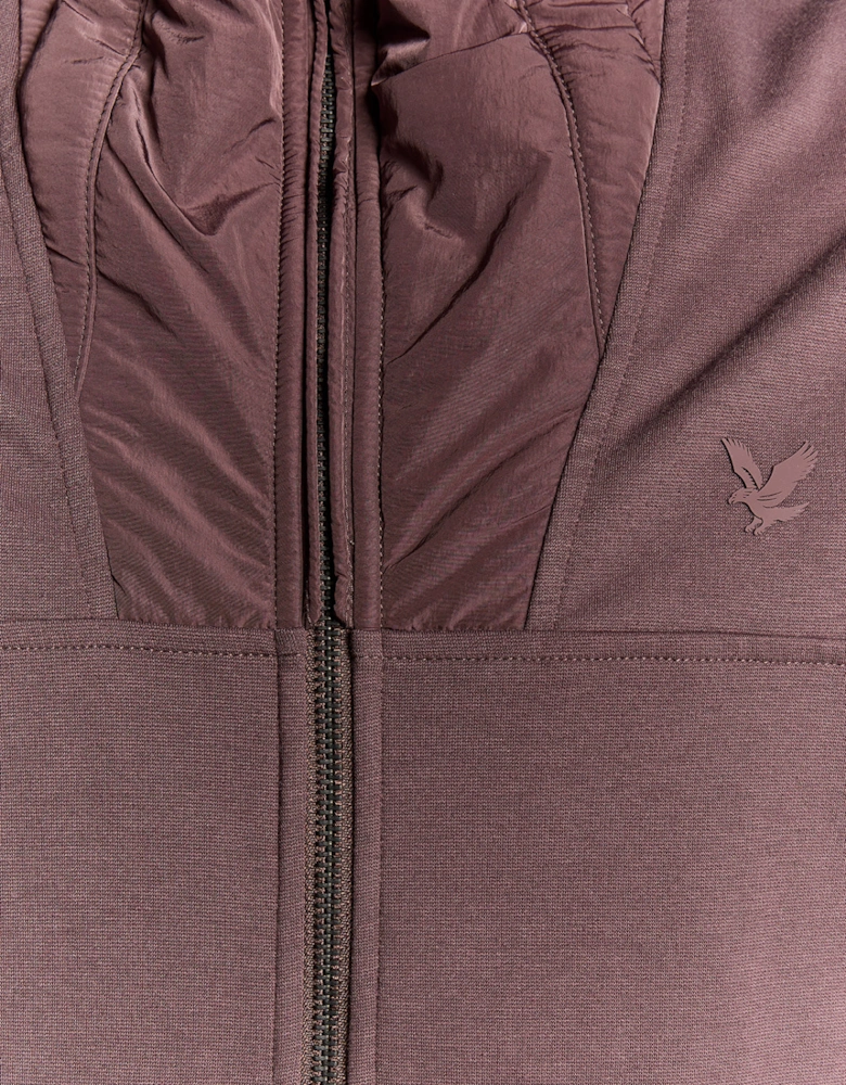 Lyle & Scott Panelled Hybrid Jacket - X863 Espresso