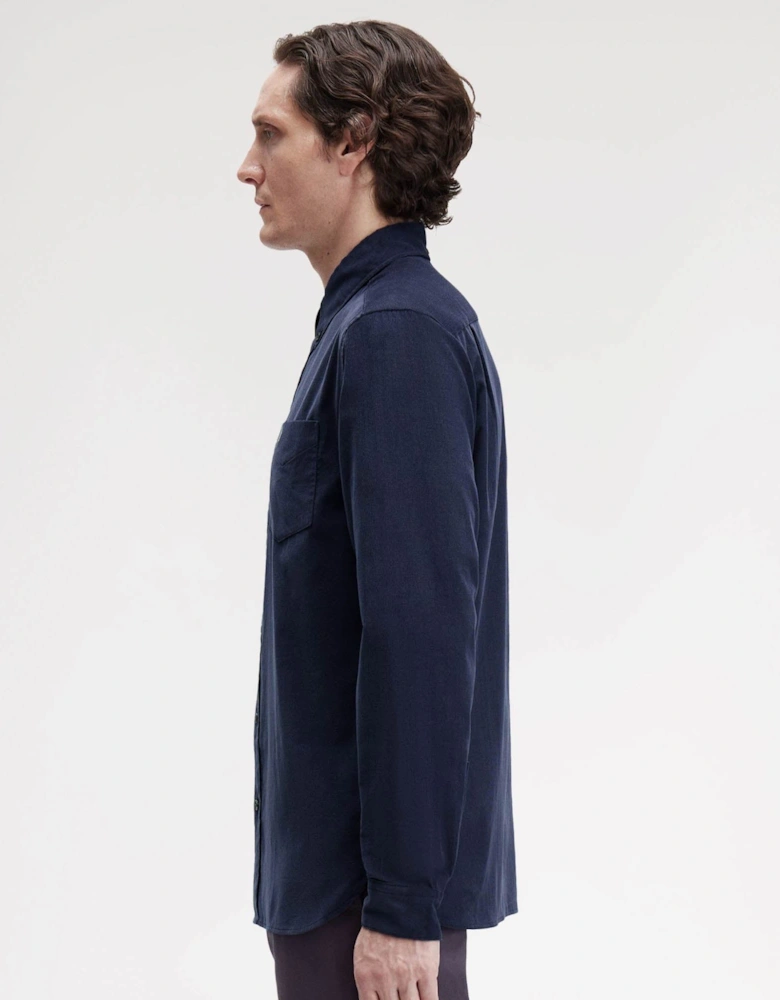 Mens Needle Cord Shirt - Dark Airforce 738