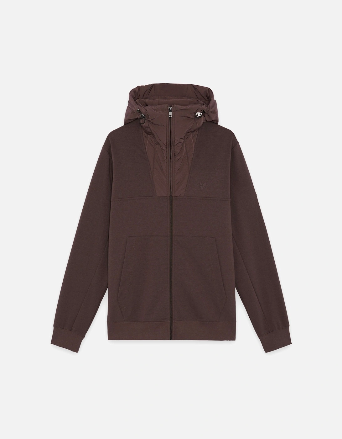 Lyle & Scott Panelled Hybrid Jacket - X863 Espresso